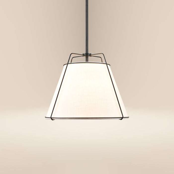 Lise 15" Chandelier | Black/White