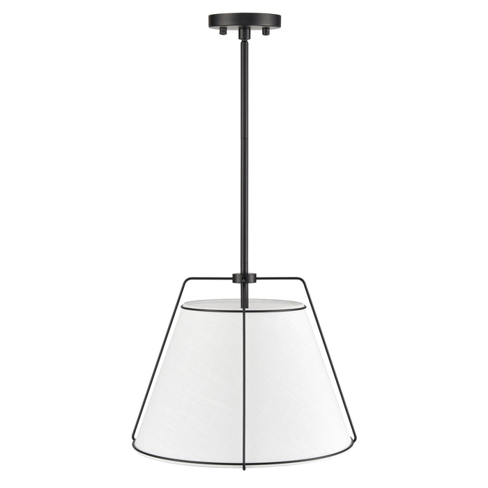 Lise 15" Chandelier | Black/White