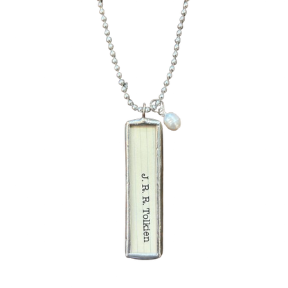 Literary Quote Necklace - A New Day