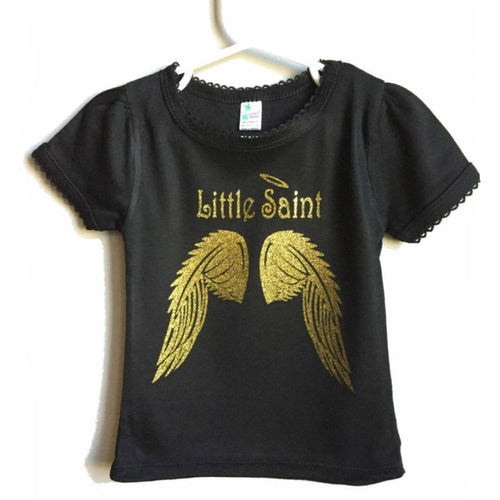 Little Black Tutu Little Saint Toddler Girls Tee, 12-18 mo