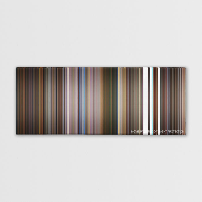 Little Nicky color palette canvas print: thousands of thin vertical stripes of color