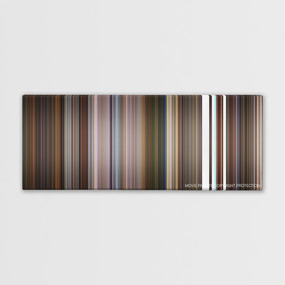 Little Nicky color palette canvas print: thousands of thin vertical stripes of color