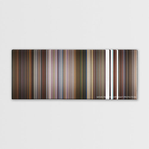 Little Nicky color palette canvas print: thousands of thin vertical stripes of color