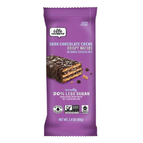 Little Secrets Crispy Wafers Dark Chocolate with Sea Salt 40g