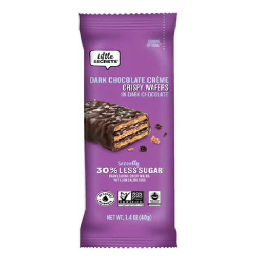 Little Secrets Crispy Wafers Dark Chocolate with Sea Salt 40g
