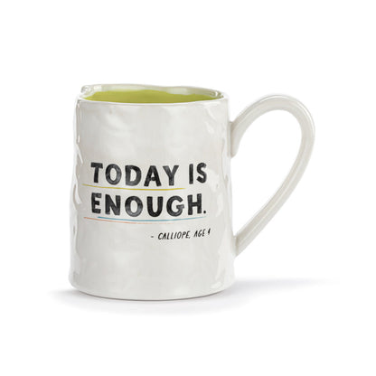 Live From Snack Time Today is Enough Ceramic Notepaper Mug - 14oz