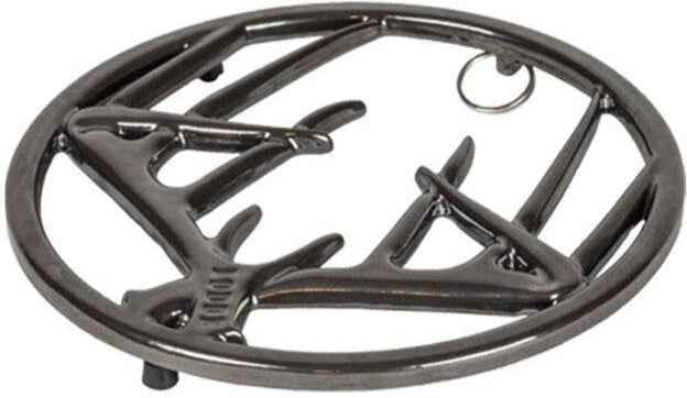 Lodge - 8" Enameled Cast Iron Antler Trivet Midnight Chrome - EC8AT18