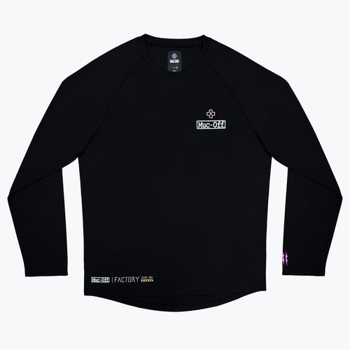 Long Sleeve Rider Jersey Factory - Black