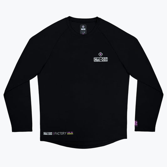 Long Sleeve Rider Jersey Factory - Black