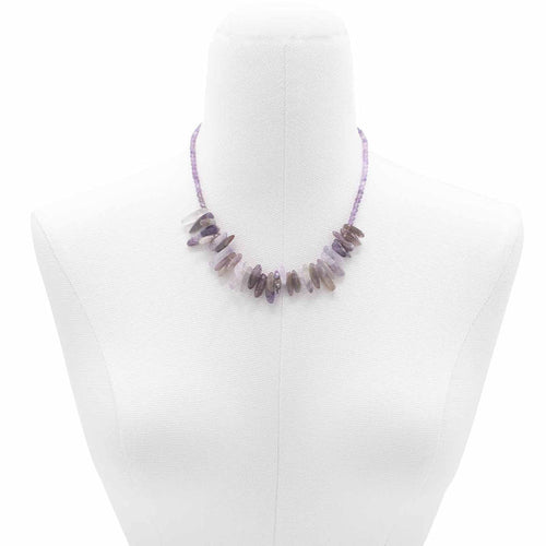 Longstone Gem Necklace - Amethyst 🇬🇧