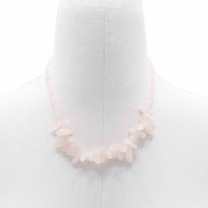 Longstone Gem Necklace - Rose Quartz 🇬🇧