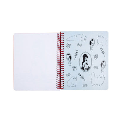 Love Cats Blanco Spiral Notebook