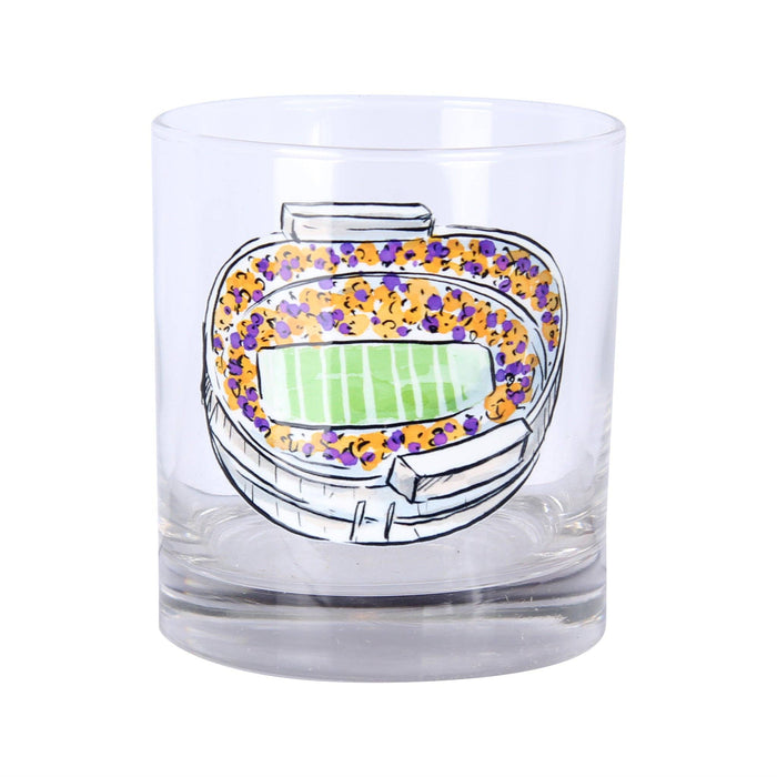 LSU Stadium Rocks Glass