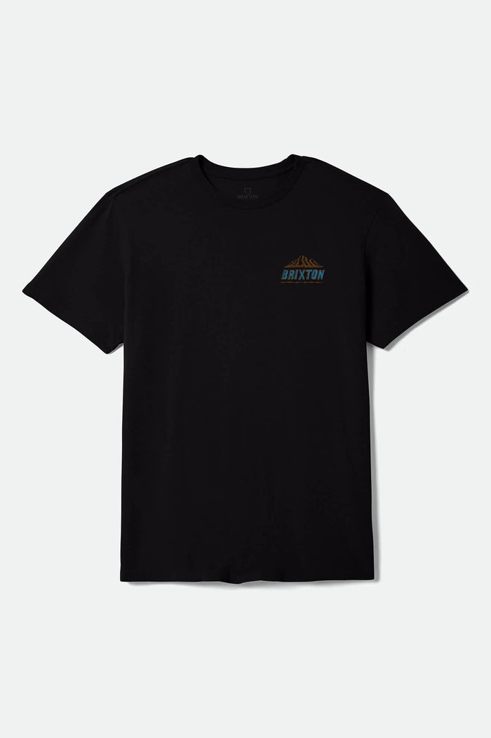 Men's Madden Short Sleeve Standard T-Shirt in the color Black Worn Wash - Front Product View