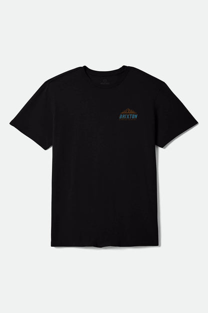Men's Madden Short Sleeve Standard T-Shirt in the color Black Worn Wash - Front Product View
