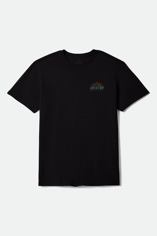 Men's Madden Short Sleeve Standard T-Shirt in the color Black Worn Wash - Front Product View