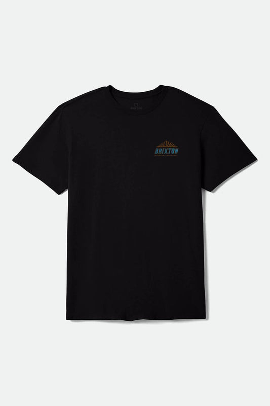 Men's Madden Short Sleeve Standard T-Shirt in the color Black Worn Wash - Front Product View