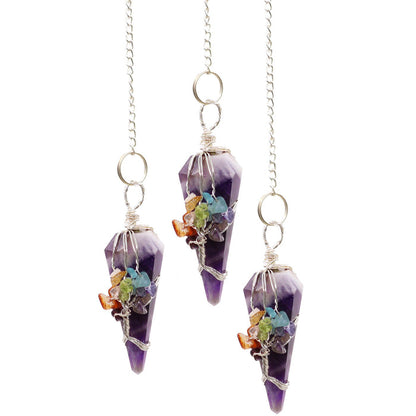 Magic Pendulum - Seven Chakra - Amethyst 🇬🇧