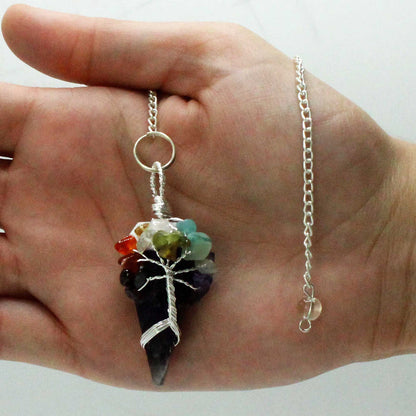 Magic Pendulum - Seven Chakra - Amethyst 🇬🇧