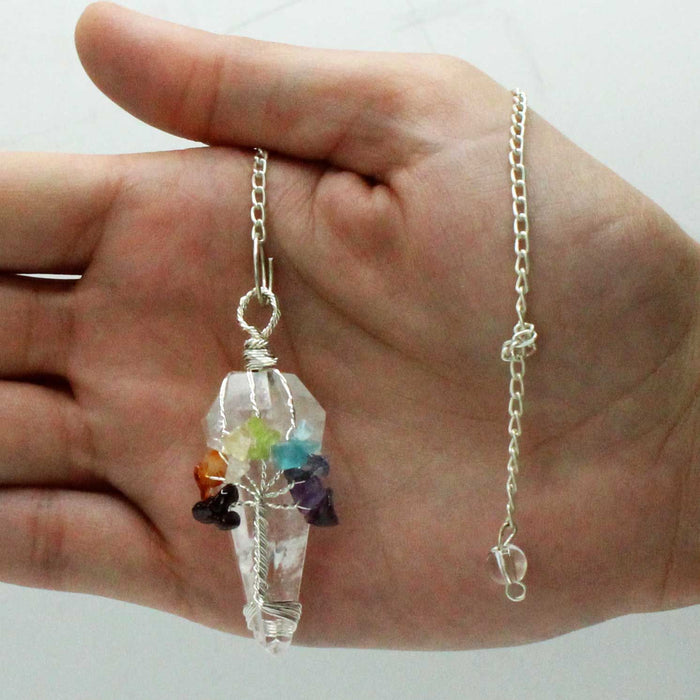 Magic Pendulum - Seven Chakra - Rock Quartz 🇬🇧