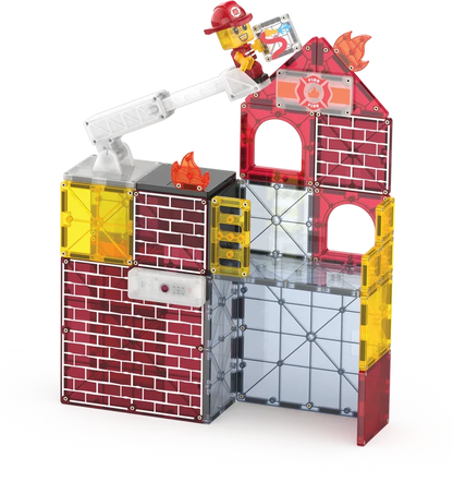 Magna-Tiles Fire Station 50-Piece Set