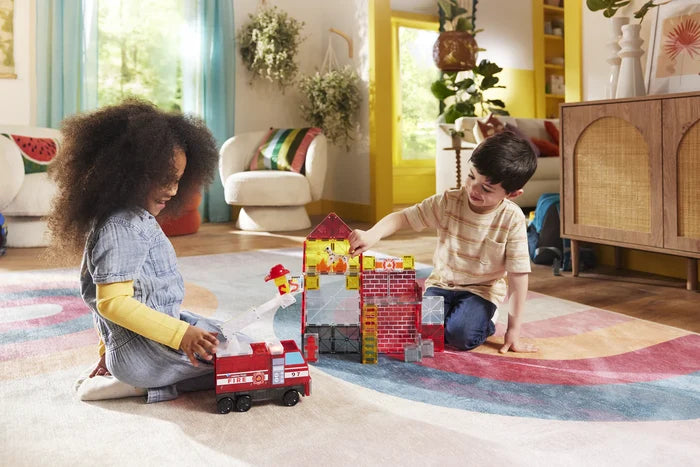 Magna-Tiles Fire Station 50-Piece Set