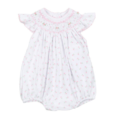 Magnolia Baby - Smocked Bishop Bubble - Juliette’s Classics Pink