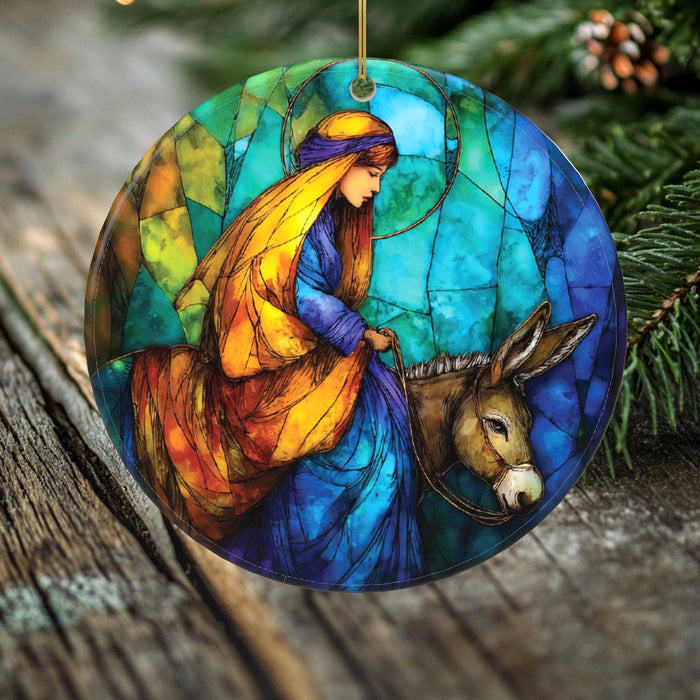 Mary and the Donkey – Faithful Journey Ornament