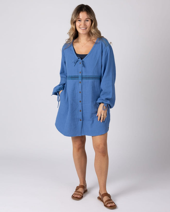Mathi Womens Dress in Bright Blue
