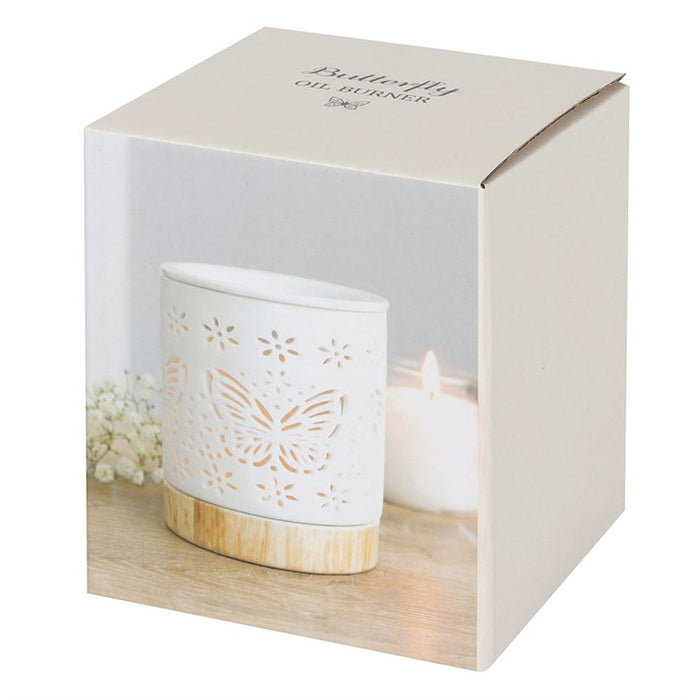Matte Ceramic Butterfly Oil Burner 🇬🇧