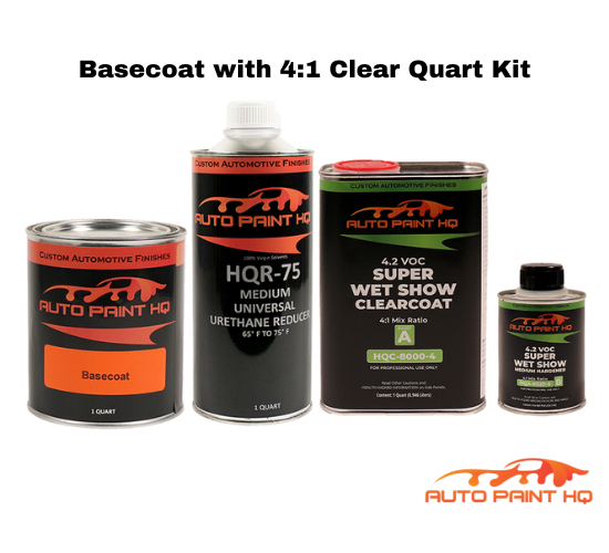 Mazda 25G Titanium Metallic Basecoat Clearcoat Quart Complete Paint Kit
