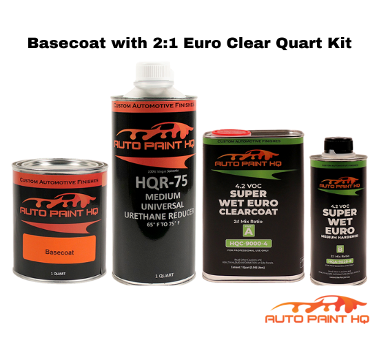 Mazda 25G Titanium Metallic Basecoat Clearcoat Quart Complete Paint Kit