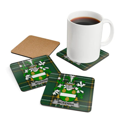 McKenna Family Crest Design Coasters