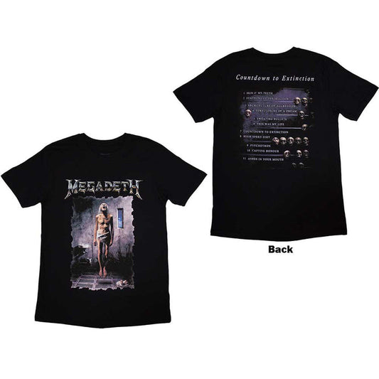 MEGADETH - COUNTDOWN - T-Shirt Black (Back Print)
