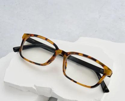 Memphis Blue Light Reading Glasses by Peepers: Tokyo Tortoise