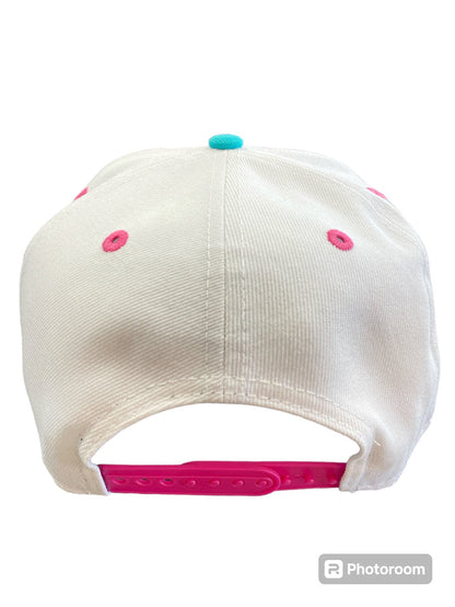 Men NEW ERA 9Fifty Miami Heat 3X Champs Beetroot Snapback