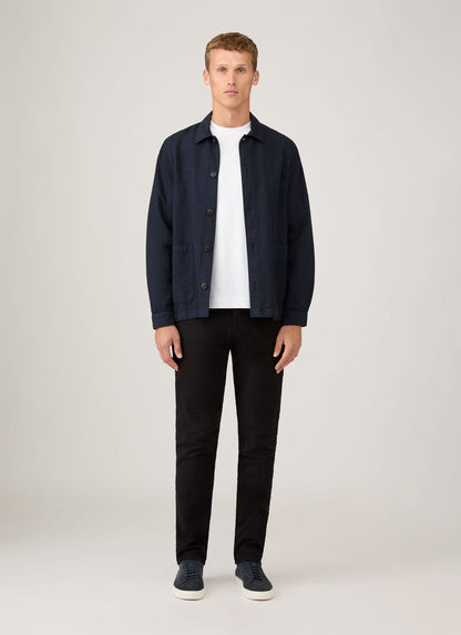 Men's Cotton Drill 5 Pocket Trouser in Black