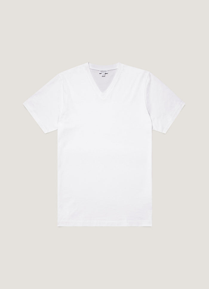 Men's Riviera V-neck T-shirt in White