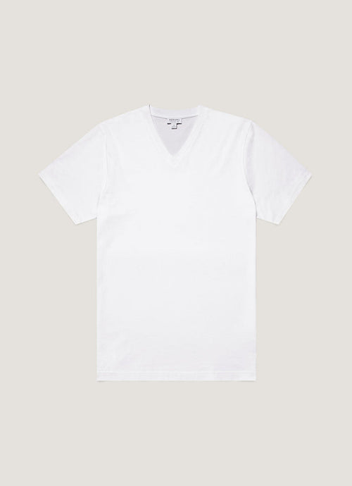 Men's Riviera V-neck T-shirt in White