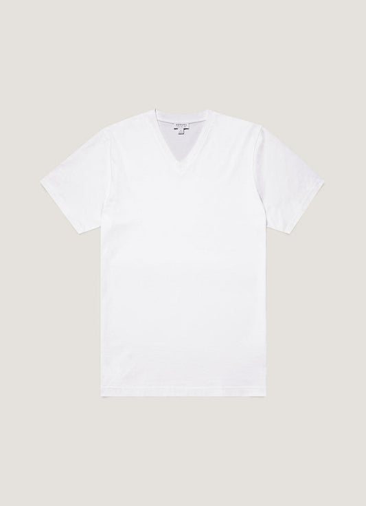 Men's Riviera V-neck T-shirt in White