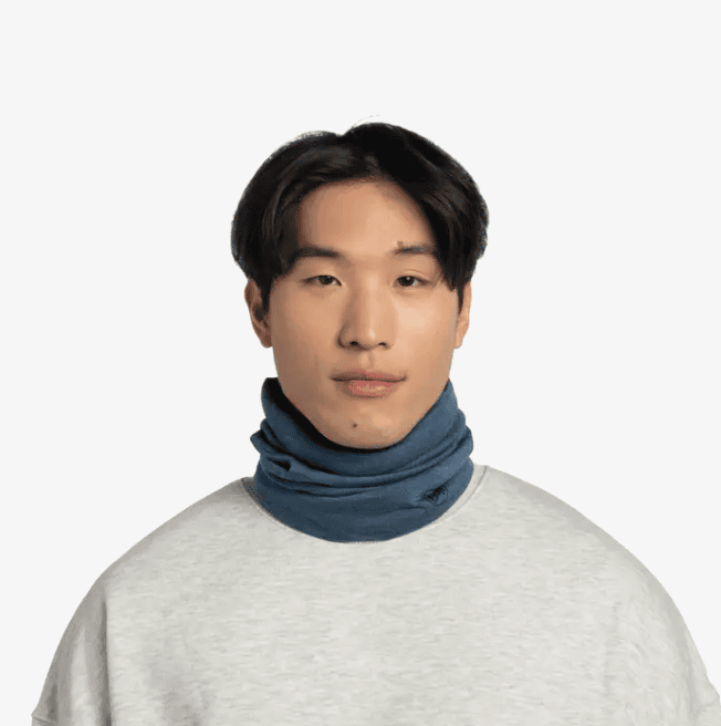 Merino Midweight Neckwear - Melange Tempest Blue