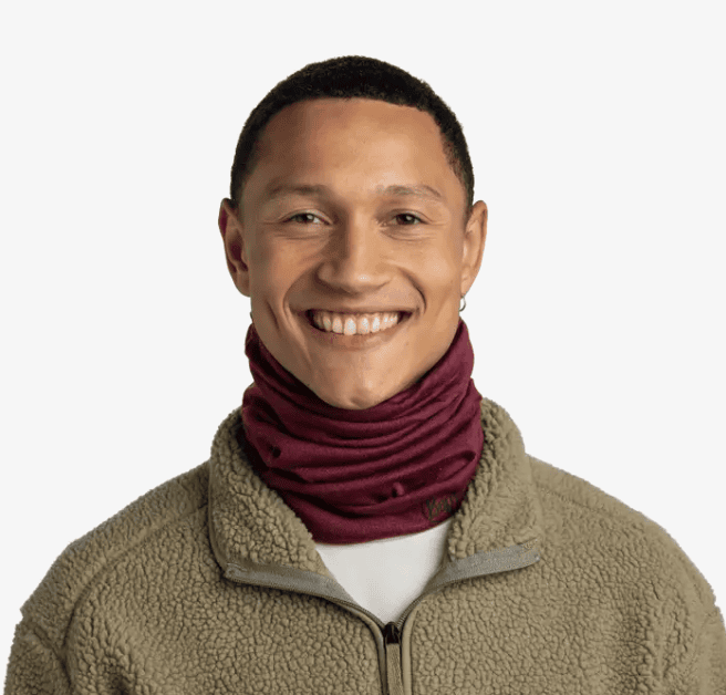 Merino Midweight Neckwear - Melange Tibetan Red