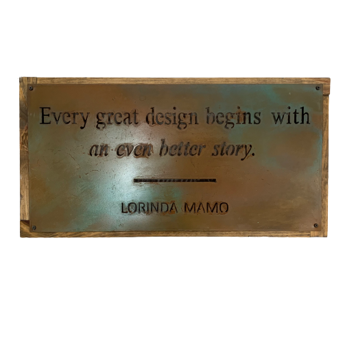 Metal Sign "Every Great Design" 24x12