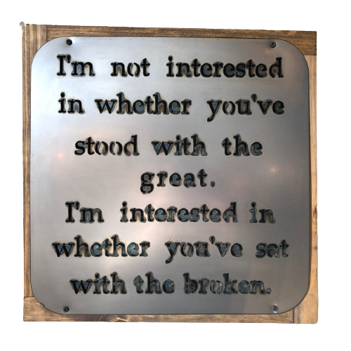 Metal Sign "I'm Not Interested" 16x16