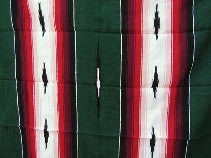 MEXICAN BLANKET XL 4.5' X 6.5' green