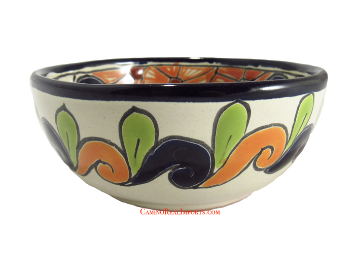 Mexican Talavera Pottery Bowl Plate 5.5" TPB009
