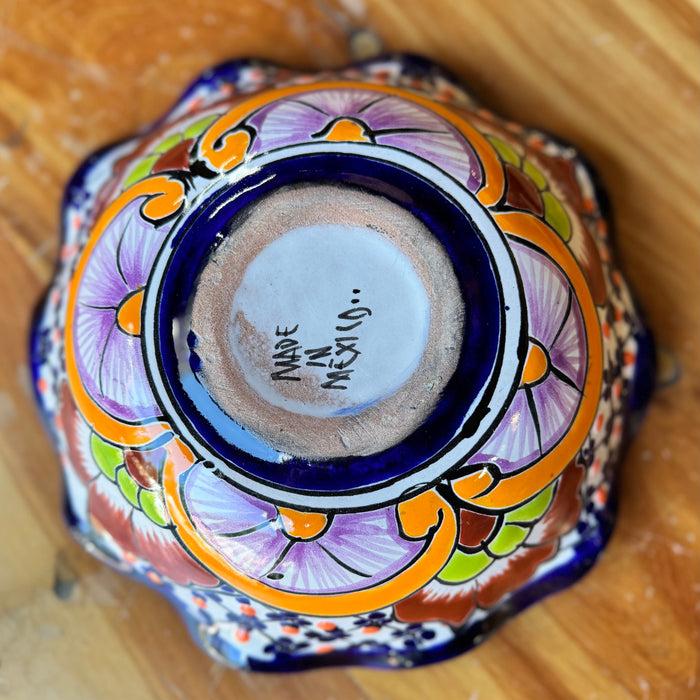 Mexican Talavera Pottery Bowl Plate 9" TPB9002