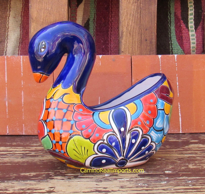 Mexican Talavera Pottery Swan TPS006