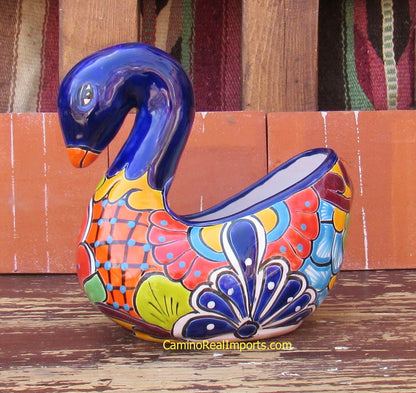 Mexican Talavera Pottery Swan TPS006