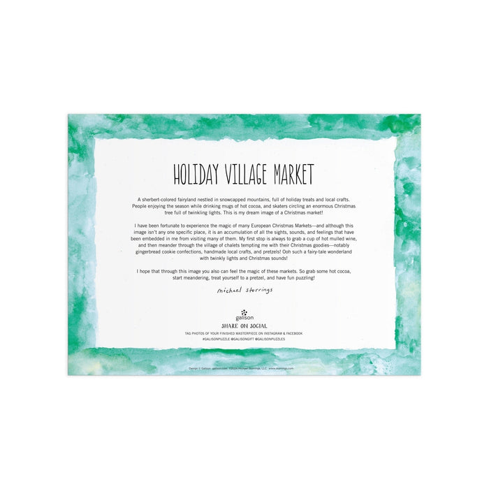 Michael Storrings Holiday Village Market | 1,000 Piece Jigsaw Puzzle
